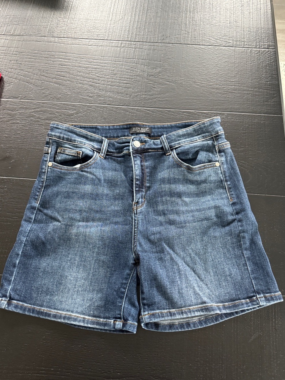 Judy Blue Medium Blue High-Rise Denim Shorts